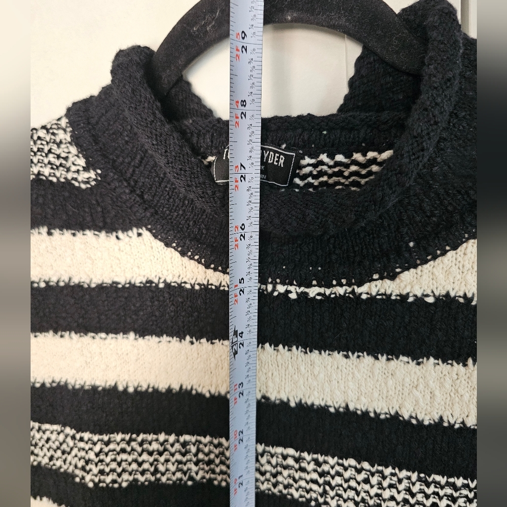 Todd Snyder Black White Striped Cotton Crewneck Sweater Mens S M L XL New NWT - Picture 6 of 7